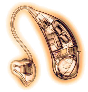 Слуховой аппарат в разрезе для ремонта